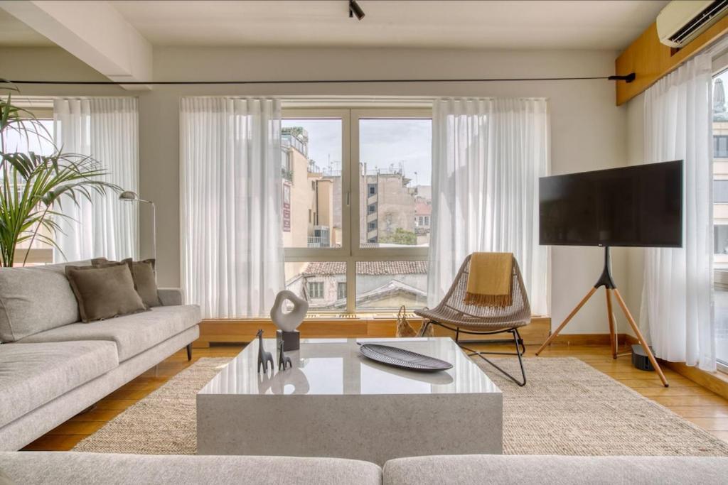 Appartement Sunny Luxury Loft,Stunning Acropolis View, Jacuzzi à Athènes Extérieur photo