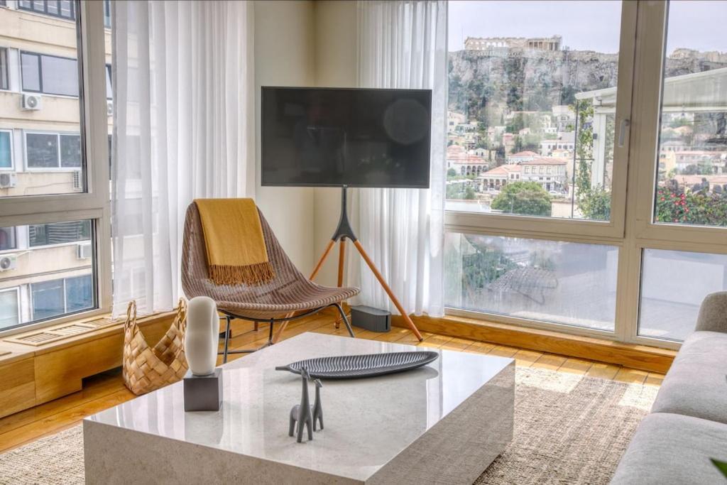 Appartement Sunny Luxury Loft,Stunning Acropolis View, Jacuzzi à Athènes Extérieur photo